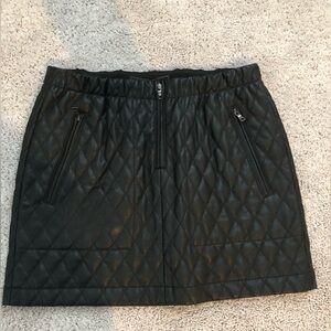 Bcbg maxazria quilted faux leather mini